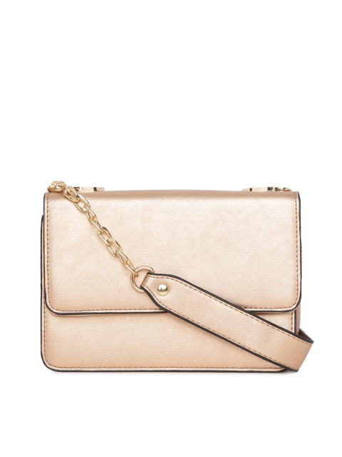 

CODE by Lifestyle Rose Gold Solid Sling Bag