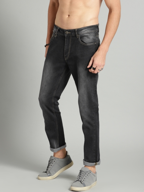 

The Roadster Lifestyle Co Men Black Skinny Fit Mid-Rise Clean Look Stretchable Jeans