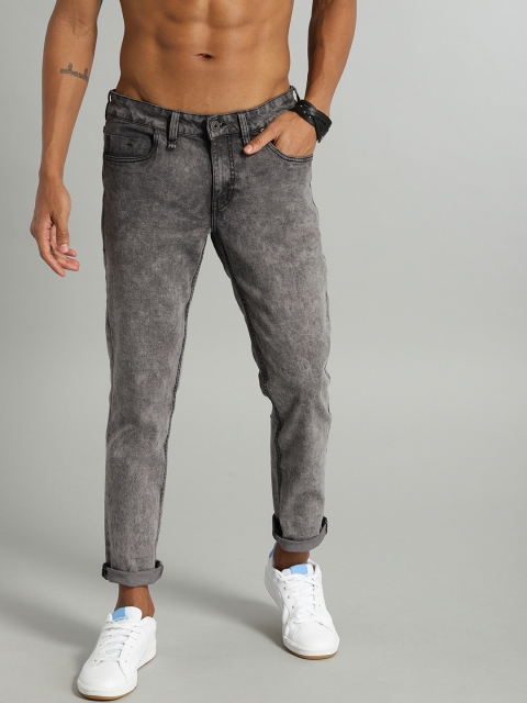 

Roadster Men Grey Skinny Fit Mid-Rise Clean Look Stretchable Jeans