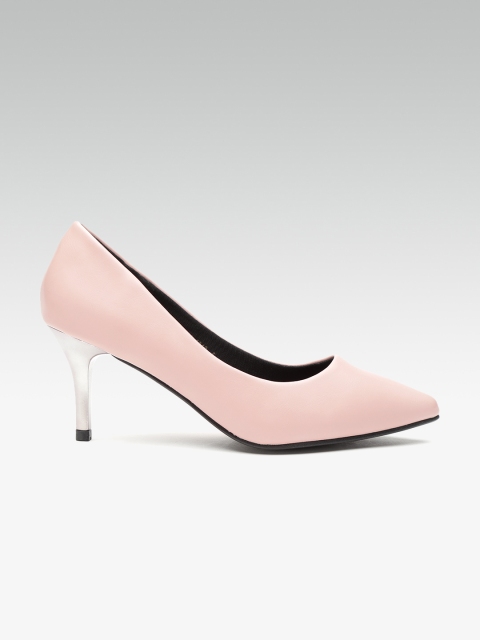 

Carlton London Women Peach-Coloured Solid Pumps