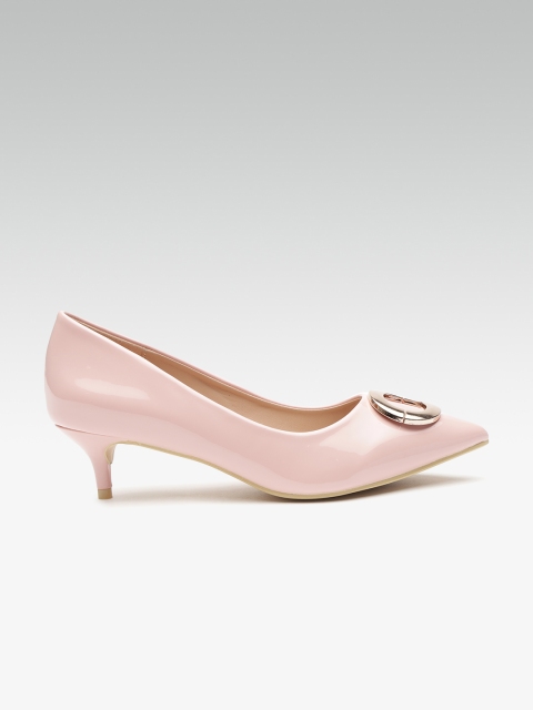 

Carlton London Women Peach-Coloured Solid Pumps