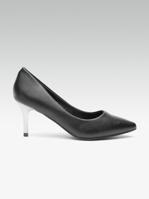 

Carlton London Women Black Solid Pumps