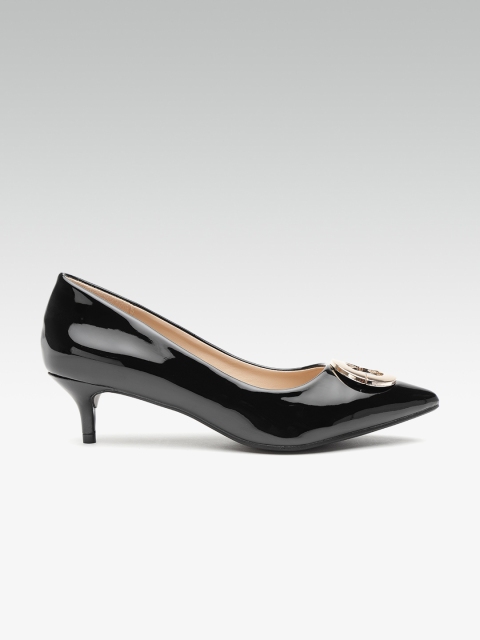 

Carlton London Women Black Solid Pumps