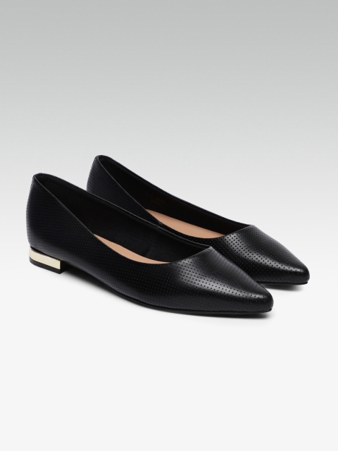 

Carlton London Women Black Solid Ballerinas