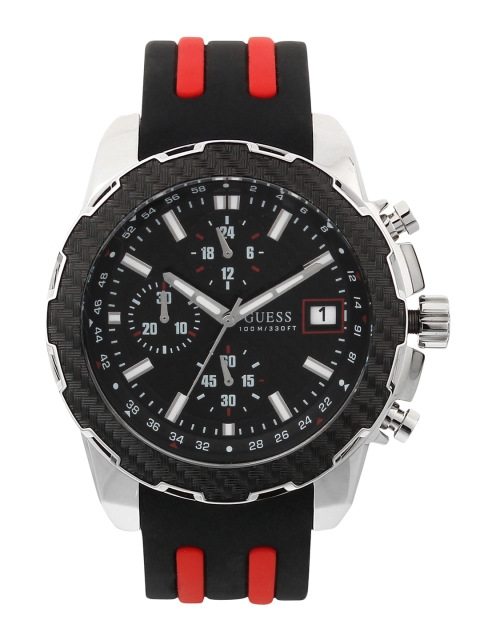 

GUESS Men Black Analogue Watch W1047G1