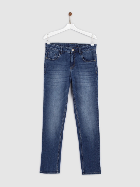 

YK Boys Blue Regular Fit Mid-Rise Clean Look Stretchable Jeans