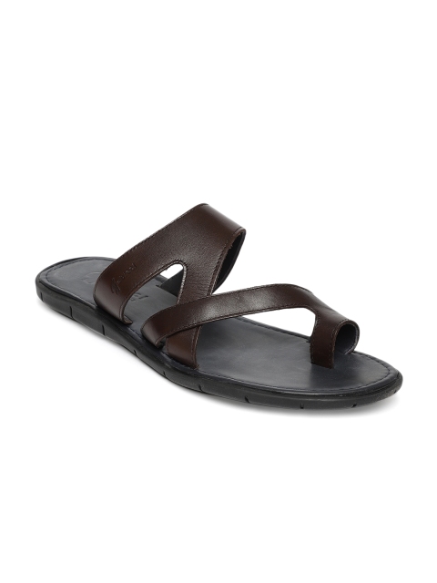 

GABICCI Men Brown Leather Sandals