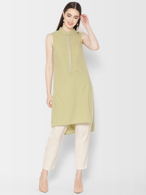 

Fabindia Green Self-Design Tunic
