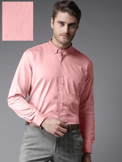 

DENNISON Men Pink Slim Fit Solid Formal Shirt