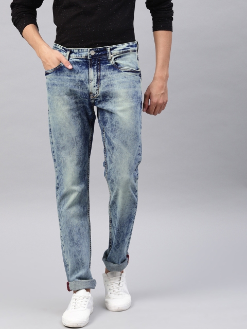 

French Connection Men Blue Slim Fit Mid-Rise Clean Look Stretchable Jeans
