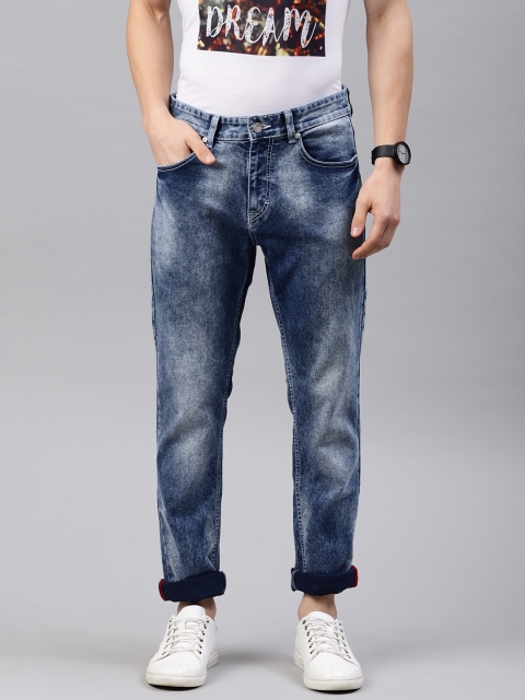 

French Connection Men Light Blue Slim Fit Mid-Rise Clean Look Stretchable Jeans