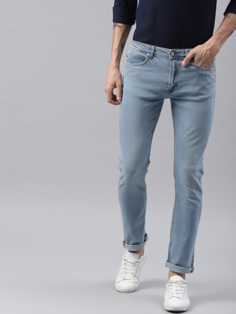 

French Connection Men Blue Slim Fit Mid-Rise Clean Look Stretchable Jeans