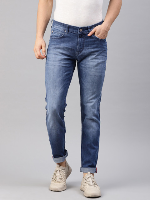 

French Connection Men Blue Slim Fit Mid-Rise Clean Look Stretchable Jeans