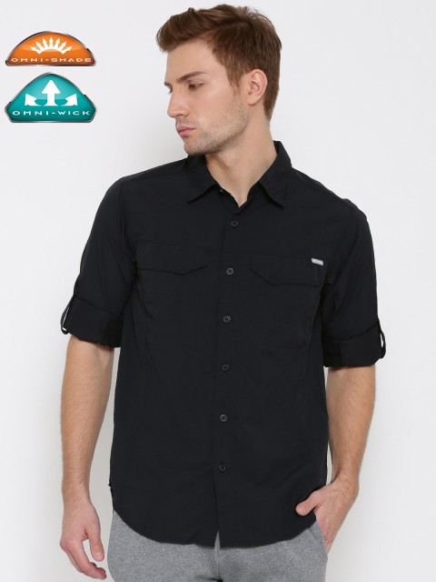 

Columbia Men Black Silver Ridge UV Protect Hiking & Trekking Outdoor Shirt