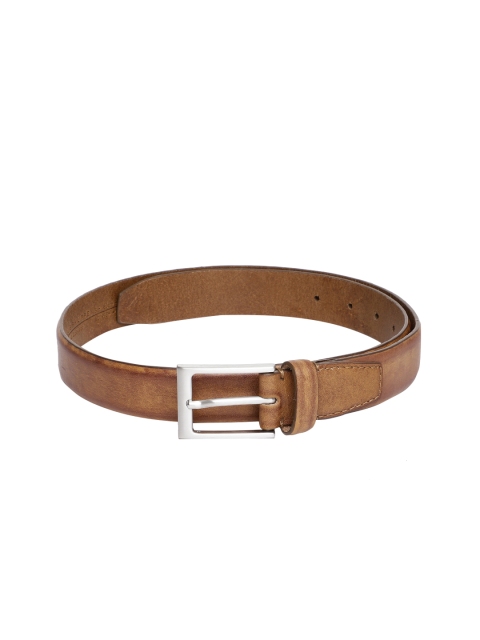 

Louis Philippe Men Tan Brown Solid Belt