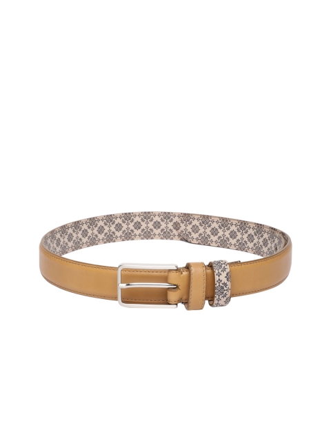 

Louis Philippe Men Brown Leather Solid Belt