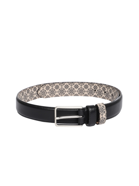 

Louis Philippe Men Black Solid Leather Belt