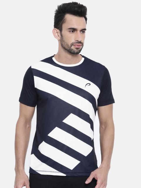 

Proline Active Men Navy Blue & White Insta Cool T-shirt
