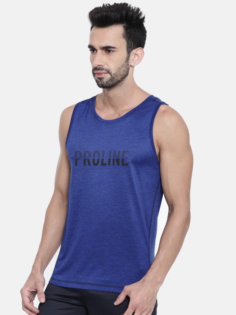 

Proline Active Men Ever Fresh Blue Pro-Dry Printed Round Neck T-shirt