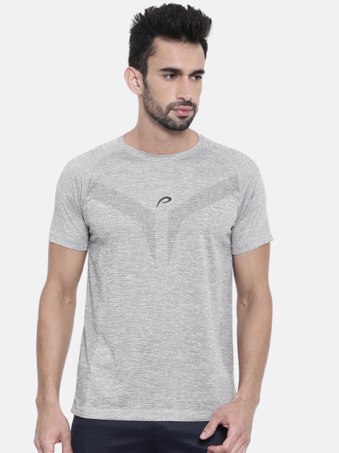 

Proline Active Men Ever Fresh Grey & Black Pro-Dry Printed Round Neck T-shirt