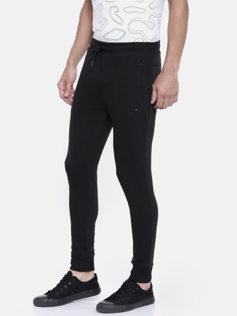 

Proline Active Men Urban Trots Black Slim Fit Solid Joggers
