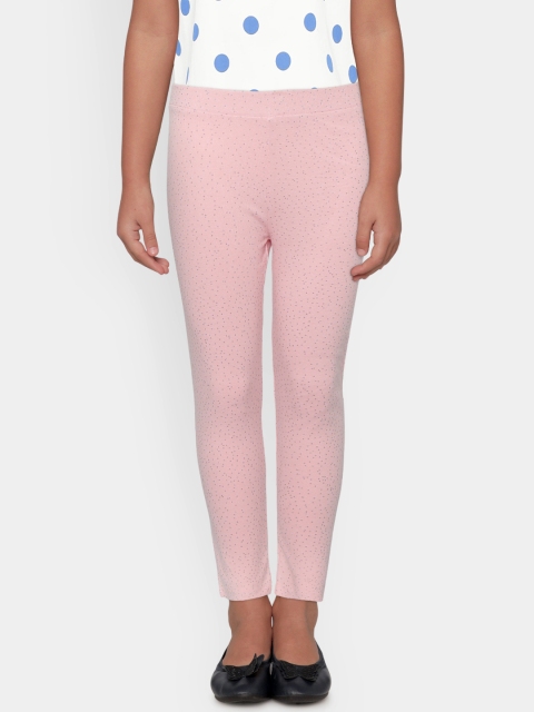 

Natilene Girls Pink Printed Leggings