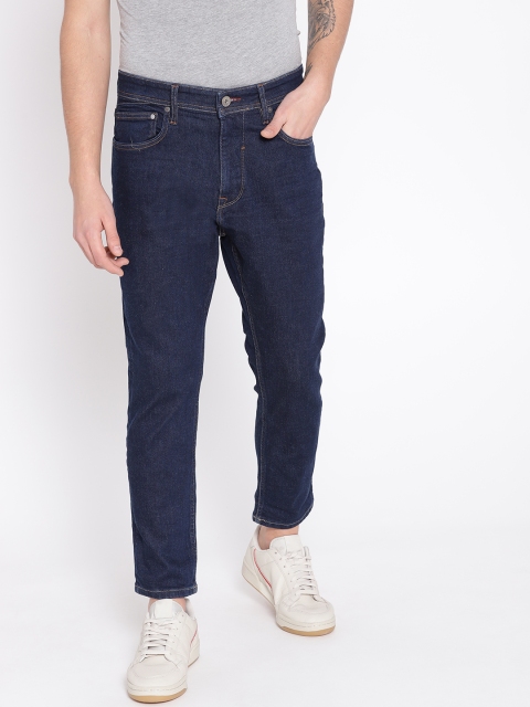 

ESPRIT Men Navy Blue Tapered Fit Mid-Rise Clean Look Stretchable Jeans