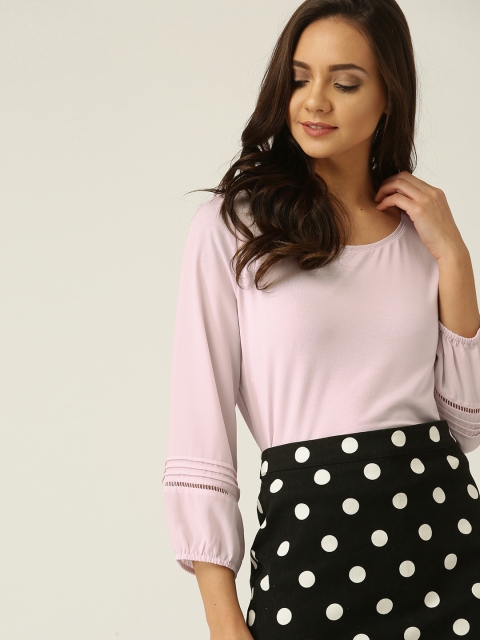 

ESPRIT Women Pink Solid Top