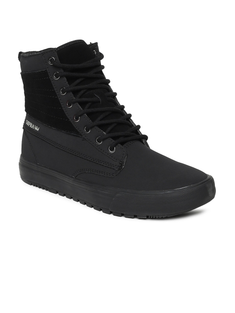 

Supra Men Black Solid GRAHAM CW Mid-Top Sneakers