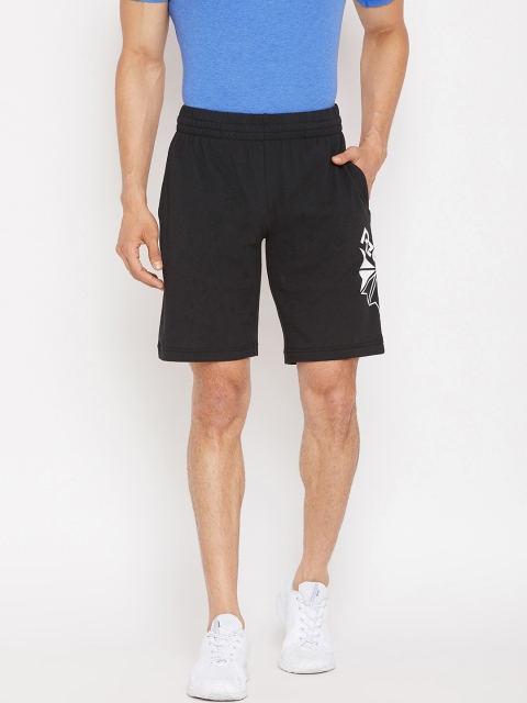 

Reebok Classic Men Black Solid Graphic Training Shorts