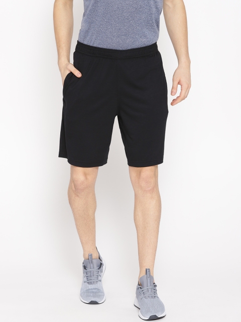 

Reebok Men Black Solid Training Essentials Jersey Shorts