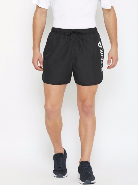 

Reebok Men Black Solid BW Retro Swim Shorts