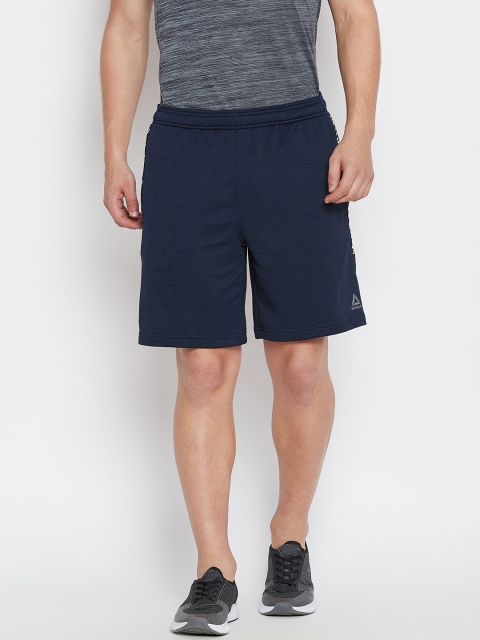 

Reebok Classic Men Teal Blue A River Solid Regular Shorts