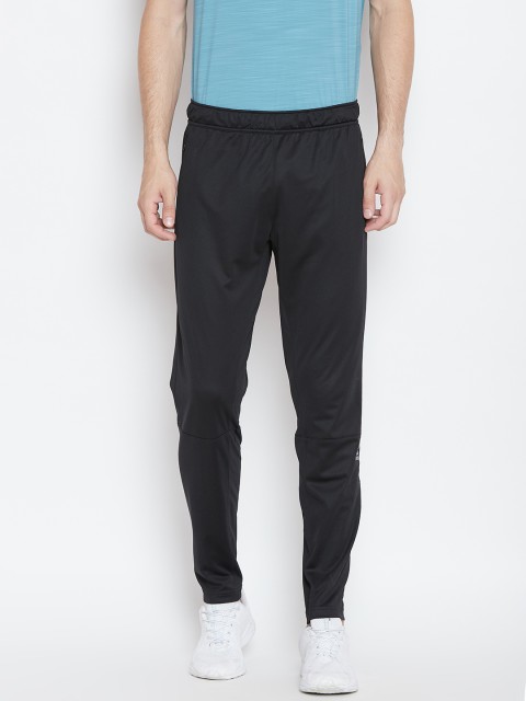 

Reebok Men Black Solid Speedwick Knit Track Pants