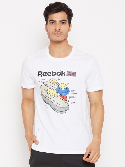 

Reebok Classic Men Off-white Printed Callout Graphic T-Shirt