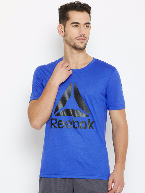 

Reebok Men Blue WOR SUP 2.0 Graph Print T-shirt