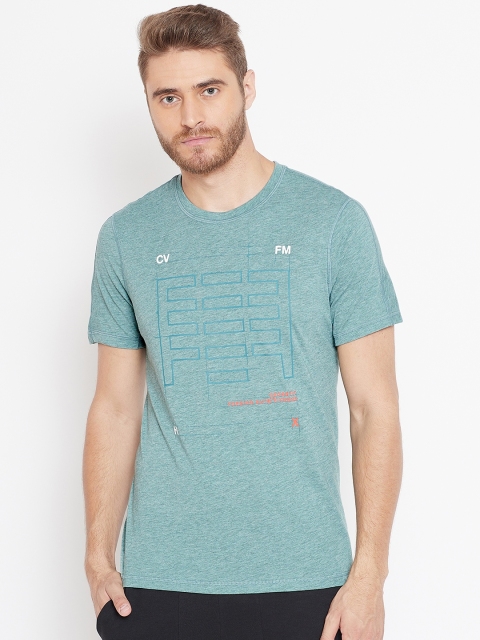 

Reebok Men Green Printed Detail Crossfit Move T-shirt