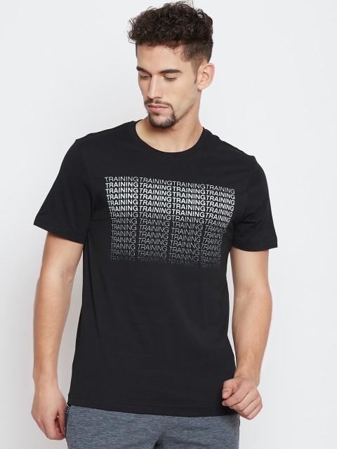 

Reebok Men Black Printed Round Neck Tech Graphic T-shirt
