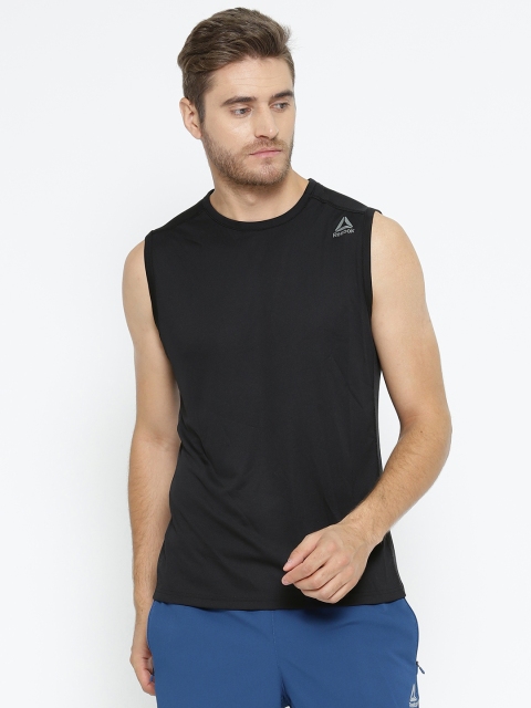 

Reebok Men Black US WOR TECH Sleeveless T-shirt