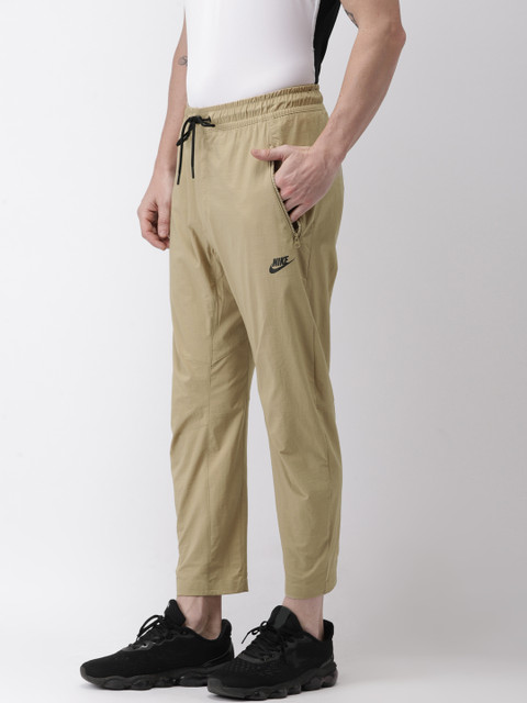 

Nike Men Khaki Solid AS NSW STMT STRT Track Pants