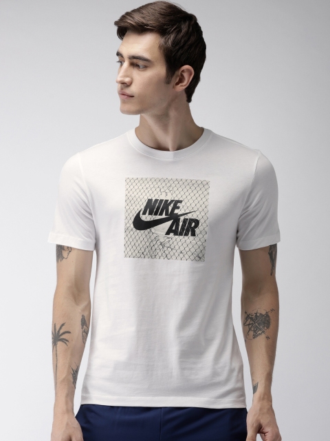 

Nike Men White AS M NSW FENCE PHOTO Standard Fit Printed T-shirt