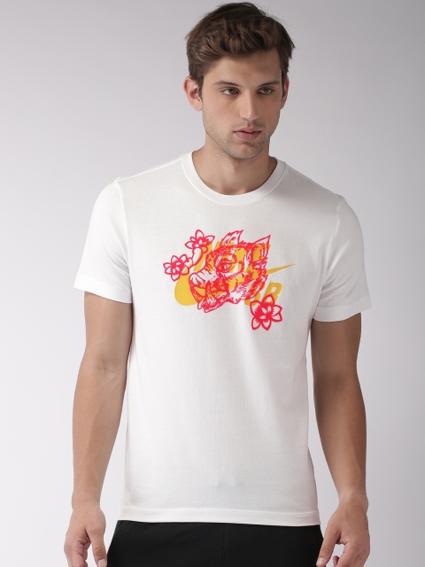 

Nike White AS M NK SB TEE BOAR Printed Standard Fit T-shirt