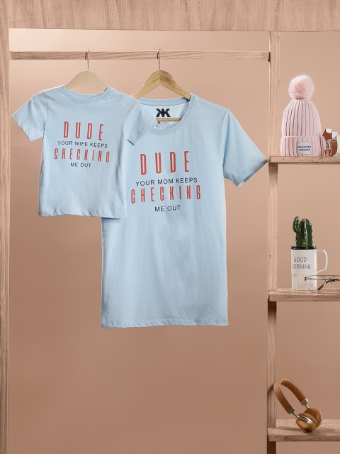 

Kook N Keech Men Blue Printed Round Neck T-shirt