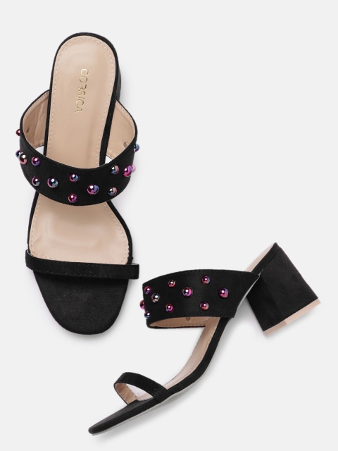 

CORSICA Women Black Embellished Sandals
