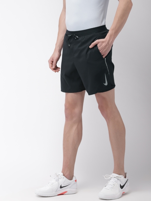 

Nike Men Black Standard Fit AS M NK FLX STRIDE SHORT 7IN 2 DRI-FIT Running Sports Shorts