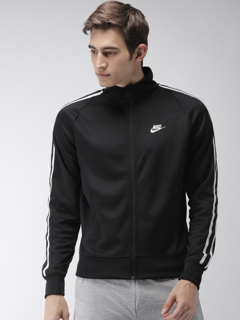 

Nike Men Black AS M NSW Solid Sporty Jacket