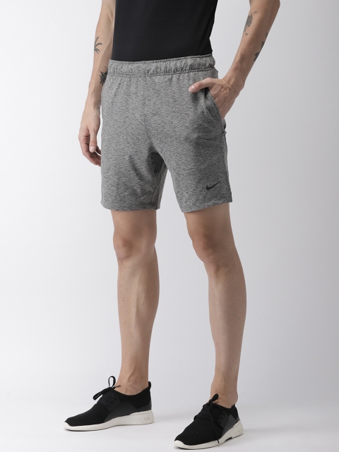 

Nike Men Grey Melange Solid Standard Fit AS M NK DRY SHORT HPRDRY LT DRI-FIT Sports Shorts