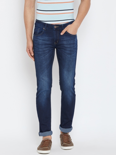 

Duke Men Navy Blue Slim Fit Mid-Rise Clean Look Jeans