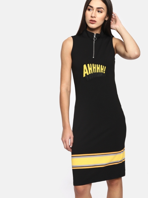 

Kook N Keech Women Black Bodycon Dress