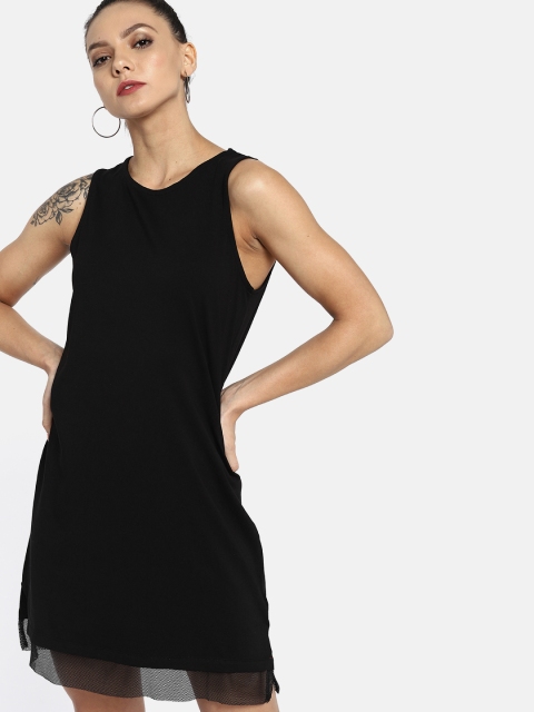 

Kook N Keech Disney Women Black Back Print T-Shirt Dress